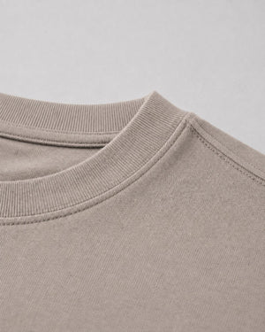 Logo Oversized T-Shirt in Brown, fabric and construction detail
