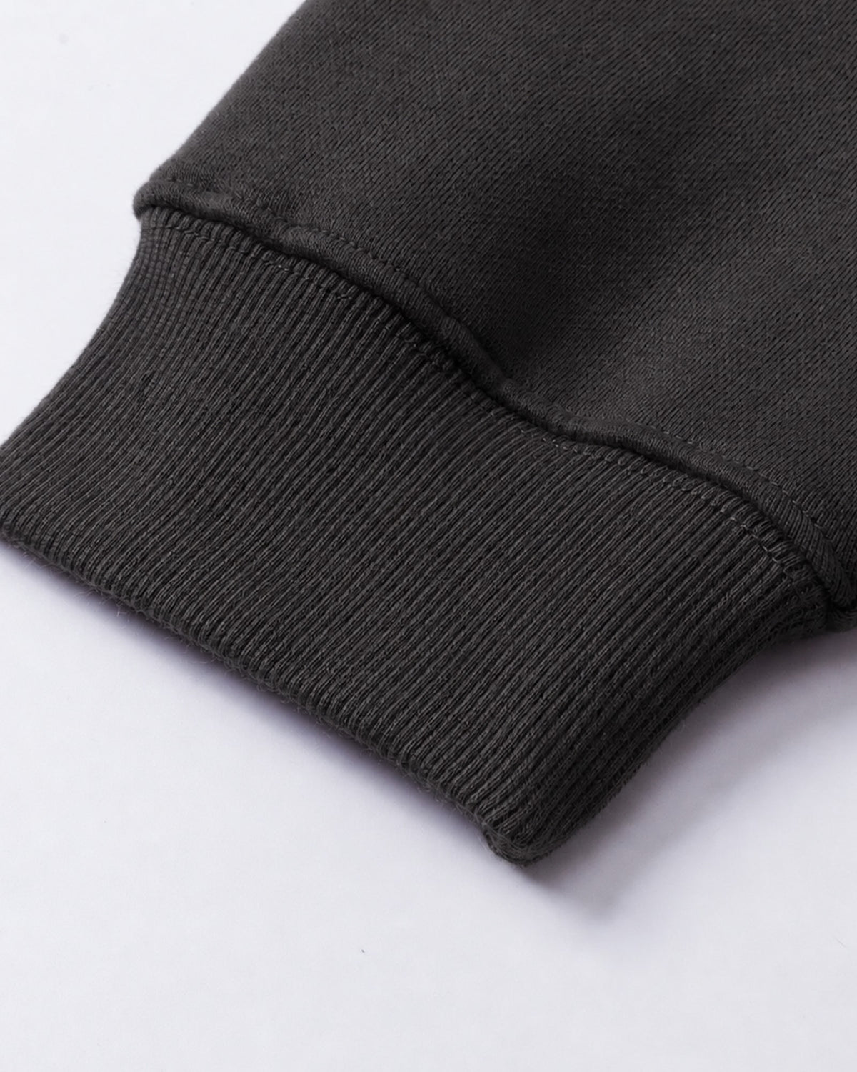 Essential Oversized Hoodie in Black, fabric and construction detail
