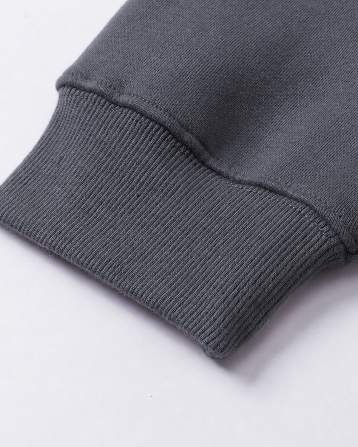 Essential Oversized Hoodie in Gray Blue, fabric and construction detail
