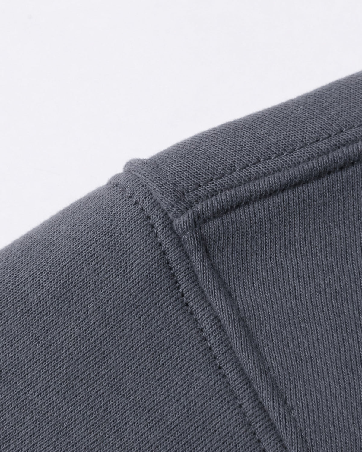 Essential Oversized Hoodie in Gray Blue, fabric and construction detail