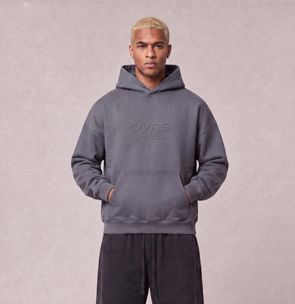 Essential Oversized Hoodie - Gray Blue