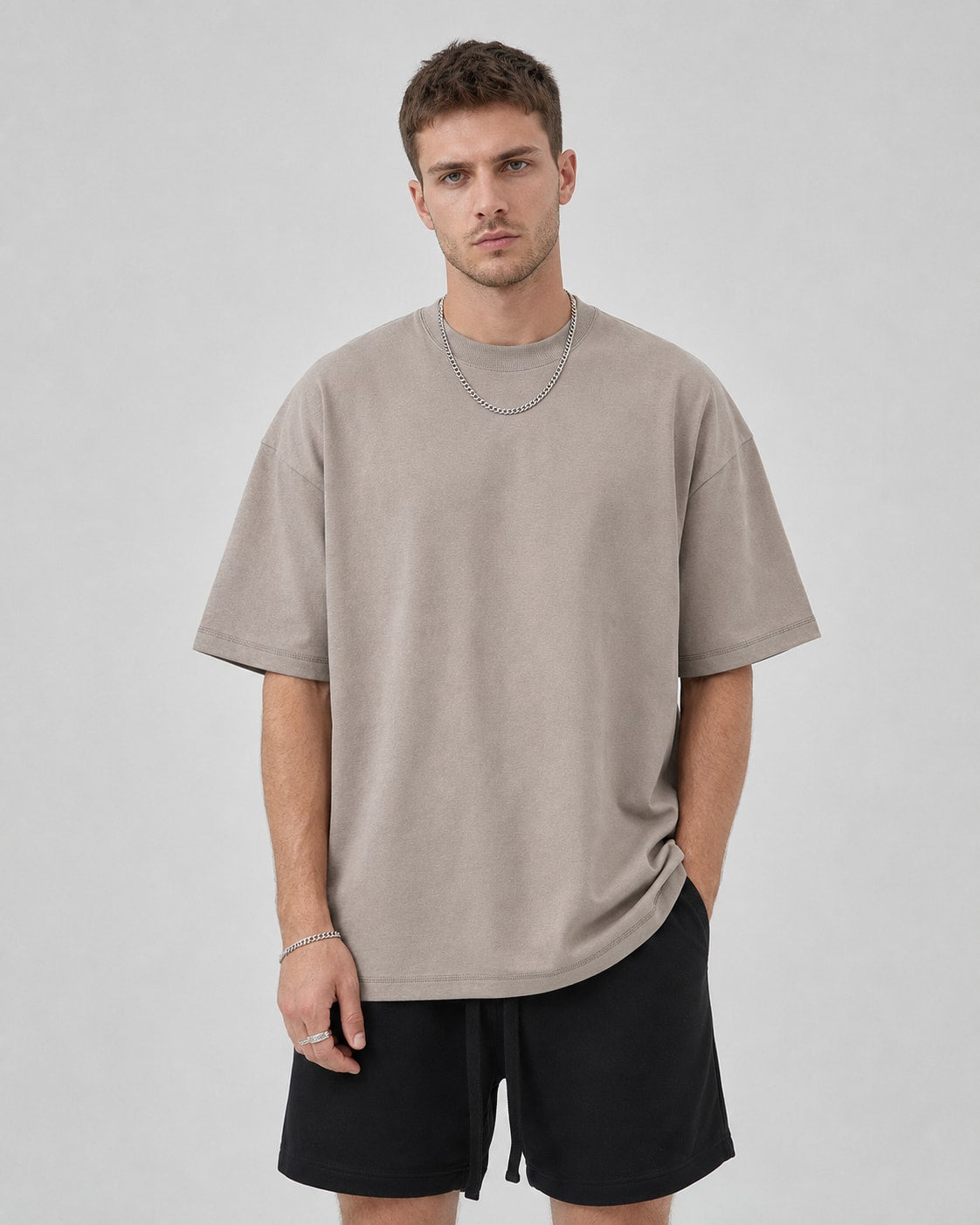 Essential Oversized T-Shirt - Brown