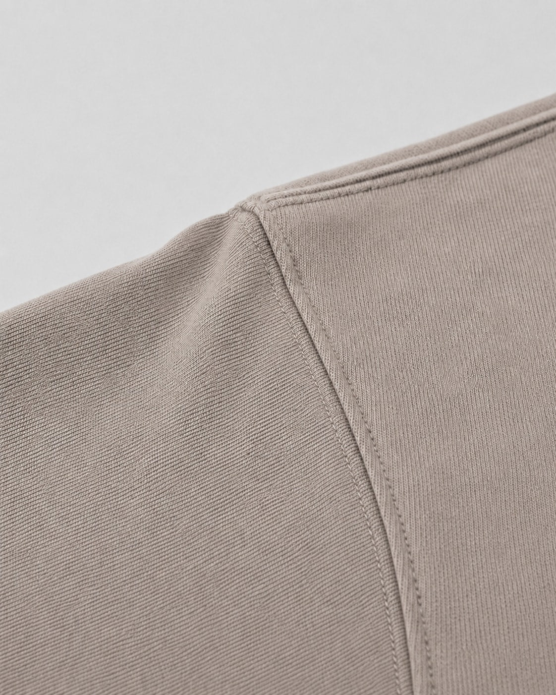 Essential Oversized T-Shirt in Brown, fabric and construction detail