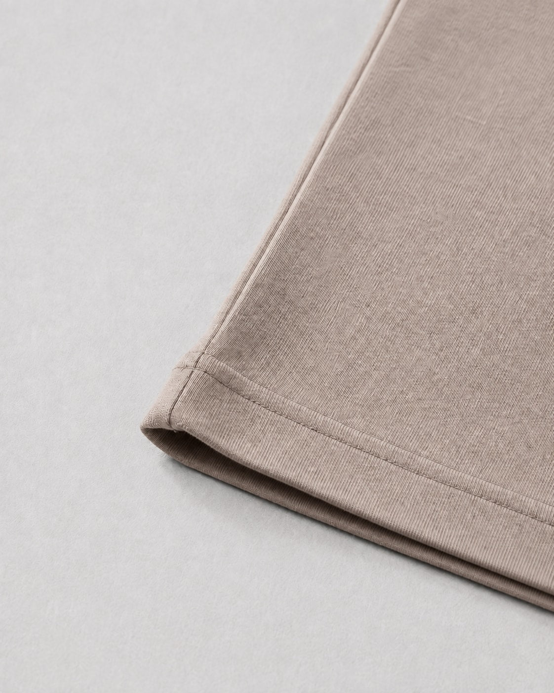 Essential Oversized T-Shirt in Brown, fabric and construction detail