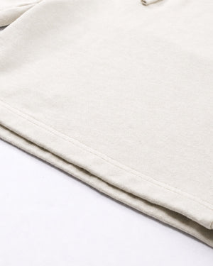 Essential Relaxed Short in Off-White, fabric and construction detail