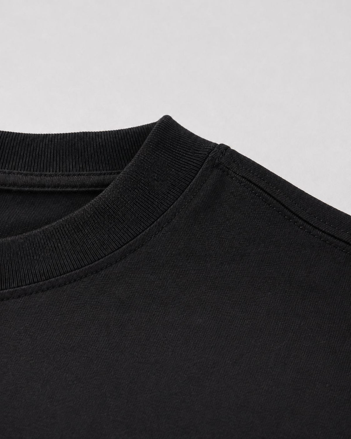 Logo Oversized T-Shirt in Black, fabric and construction detail