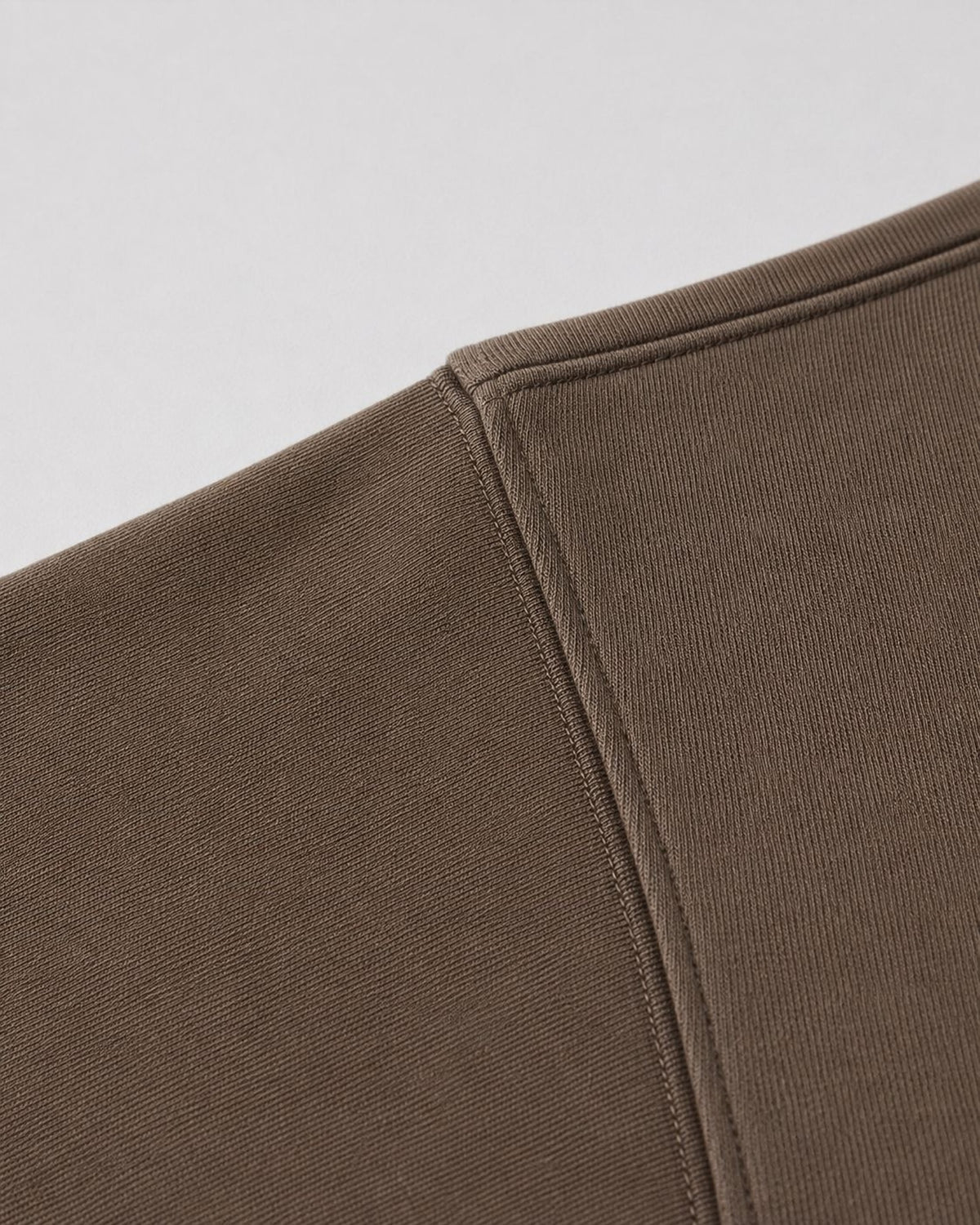 Logo Oversized T-Shirt in Coffee, fabric and construction detail