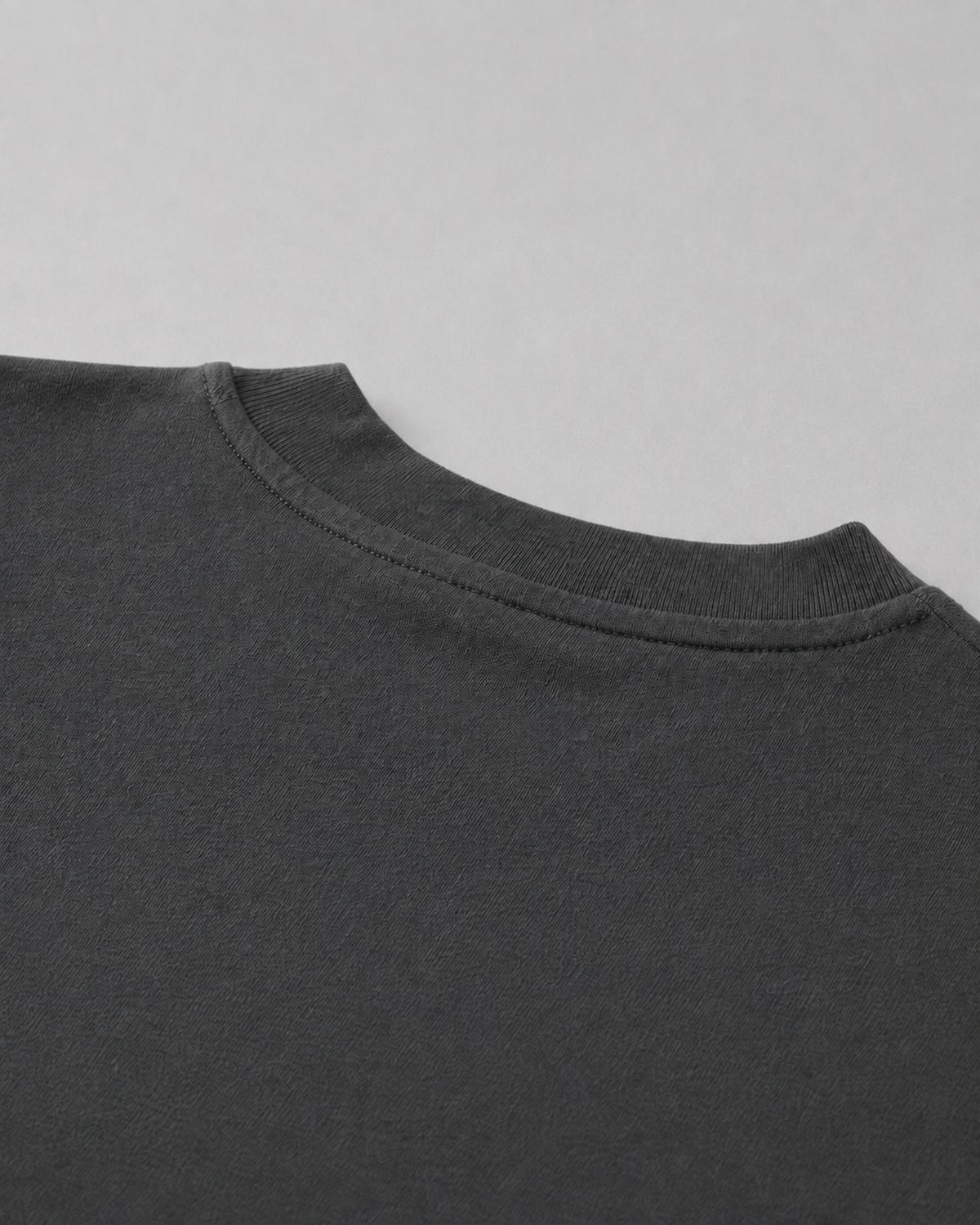 Logo Oversized T-Shirt in Dark Gray, fabric and construction detail