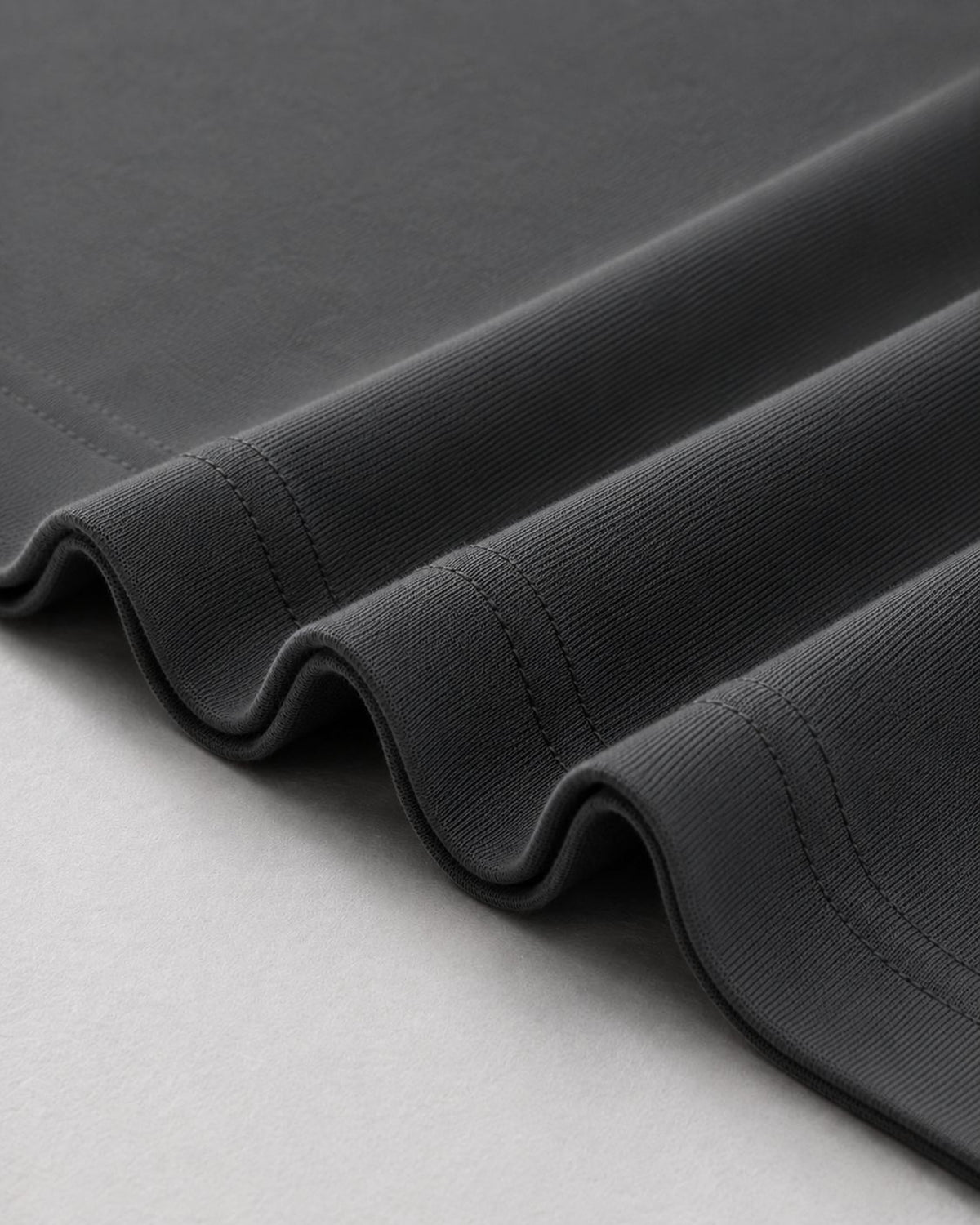 Logo Oversized T-Shirt in Dark Gray, fabric and construction detail