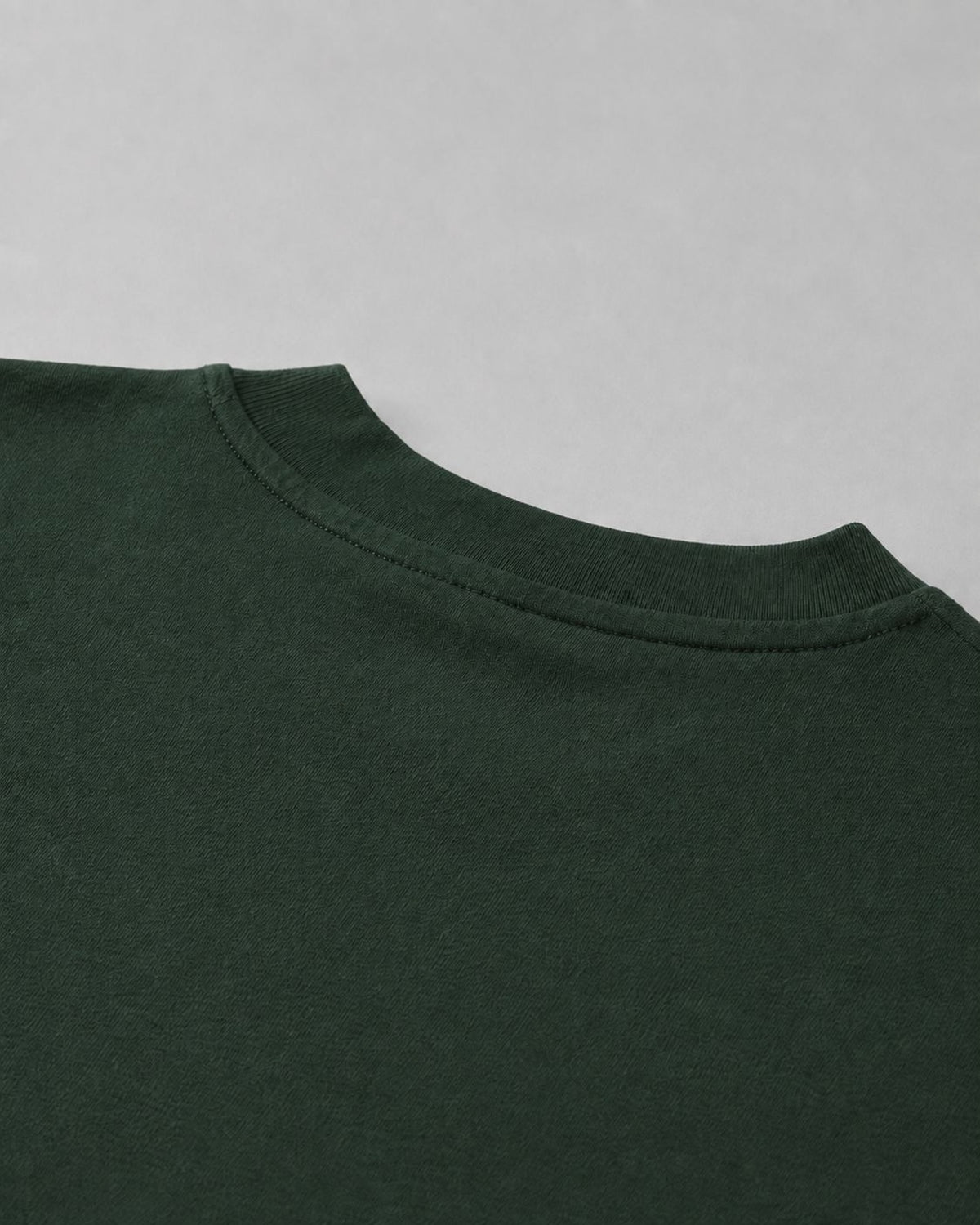 Logo Oversized T-Shirt in Green, fabric and construction detail