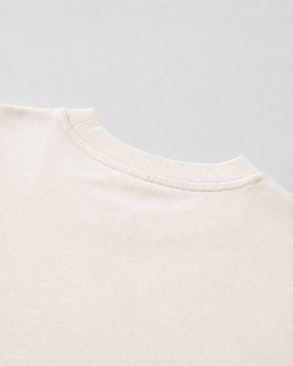 Logo Oversized T-Shirt in Off-White, fabric and construction detail