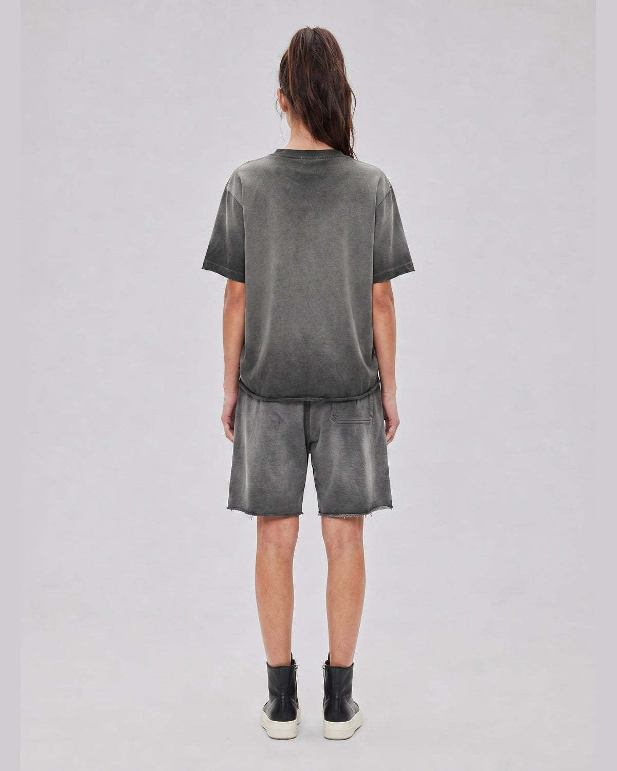 Washed Oversized Set - Ash Gray