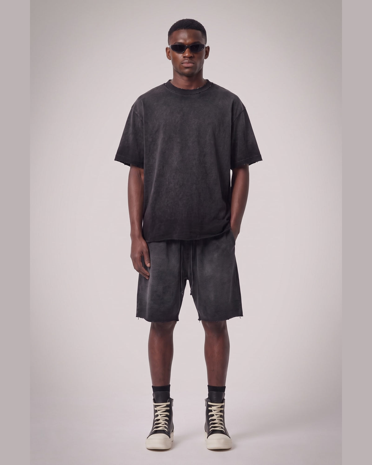 Washed Oversized Set - Black